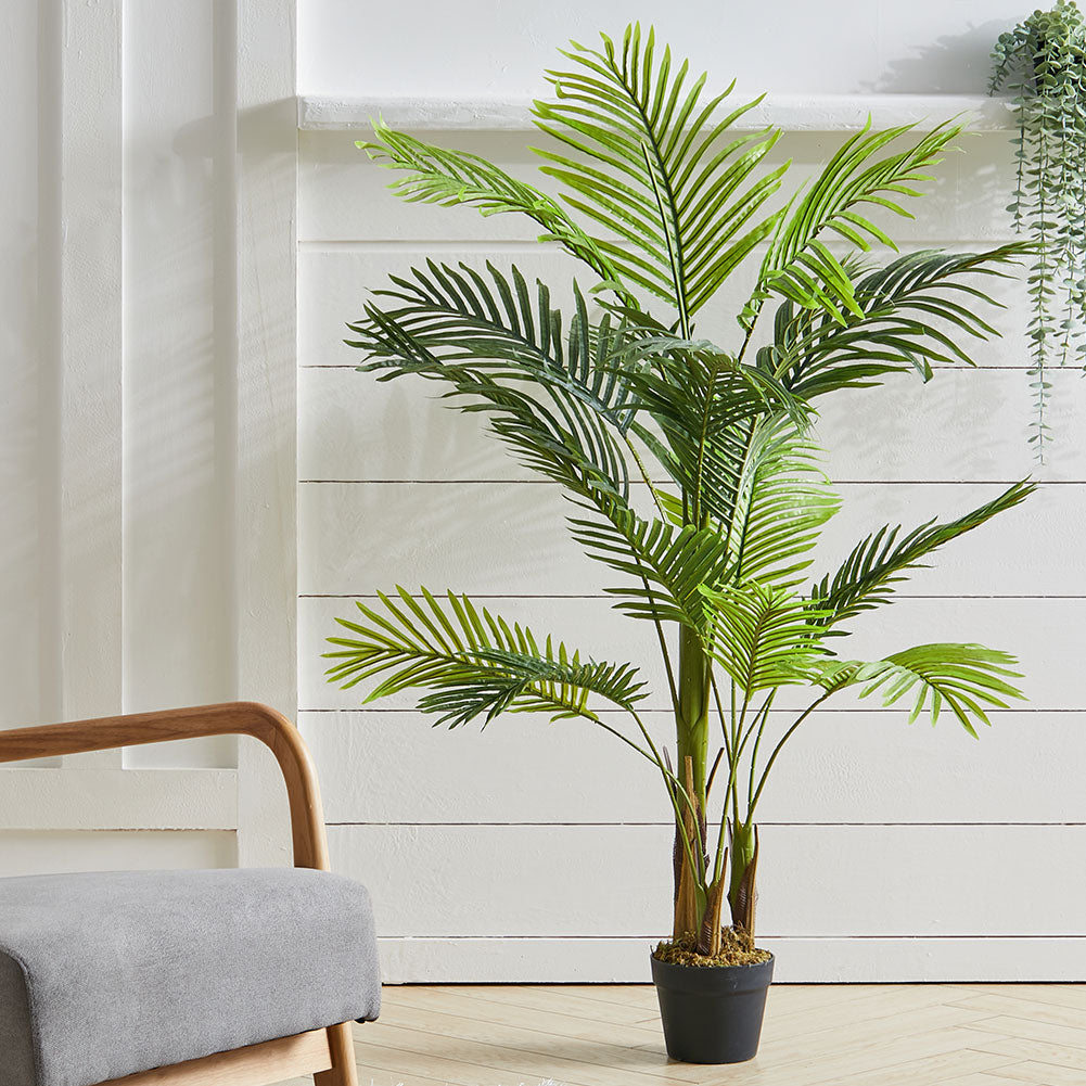 130CM Height Artificial Plants Bamboo Palm Tree with Pot
